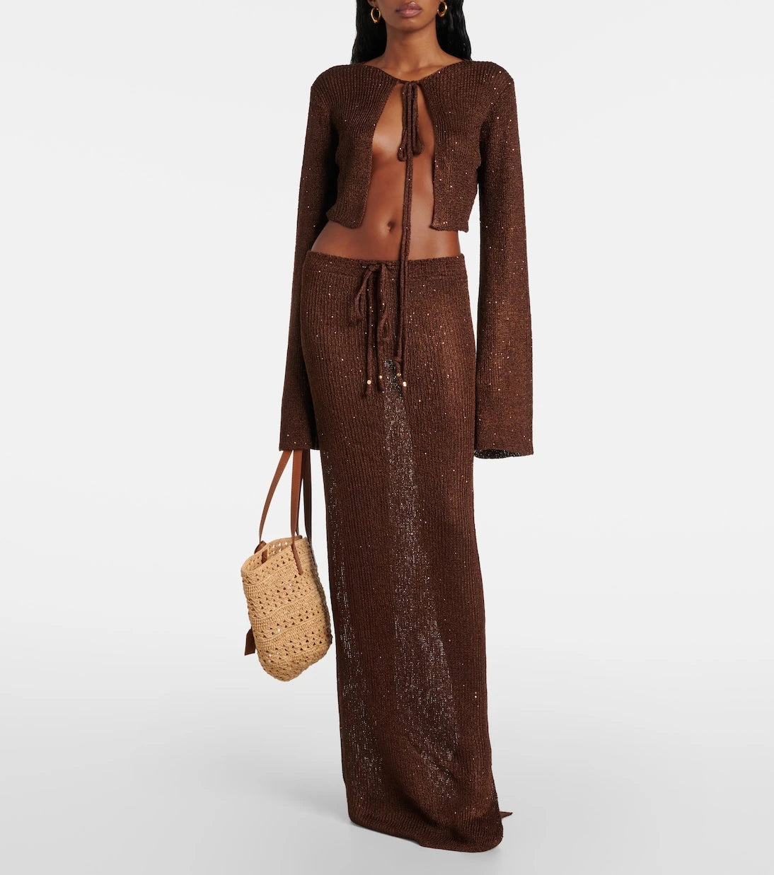 Bananhot - Alma sequined knitted cardigan