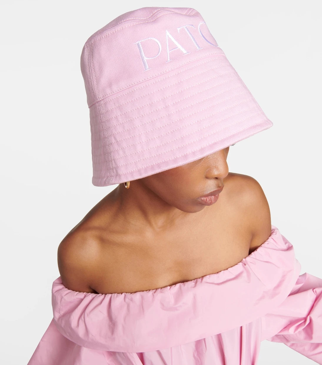 Patou - Logo cotton drill bucket hat