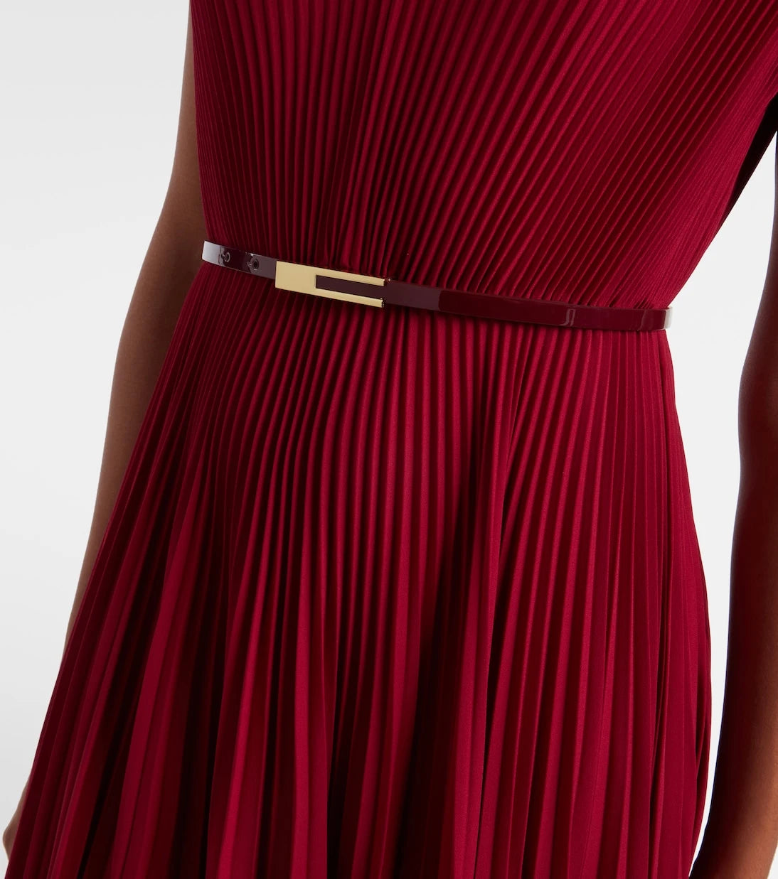 Max Mara - Elegante plissé georgette gown