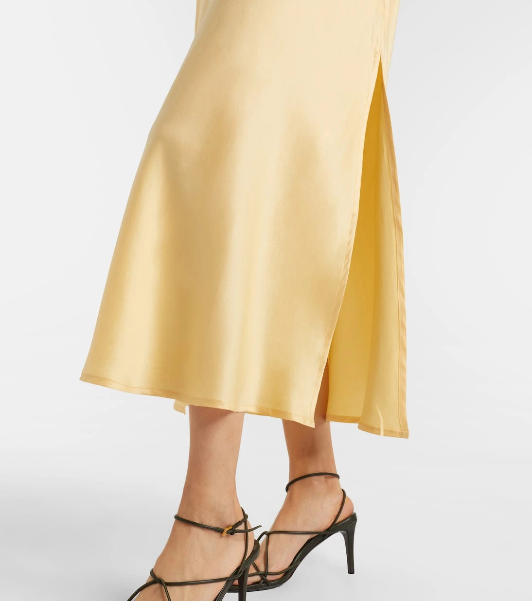 Asceno - Salina silk charmeuse midi dress