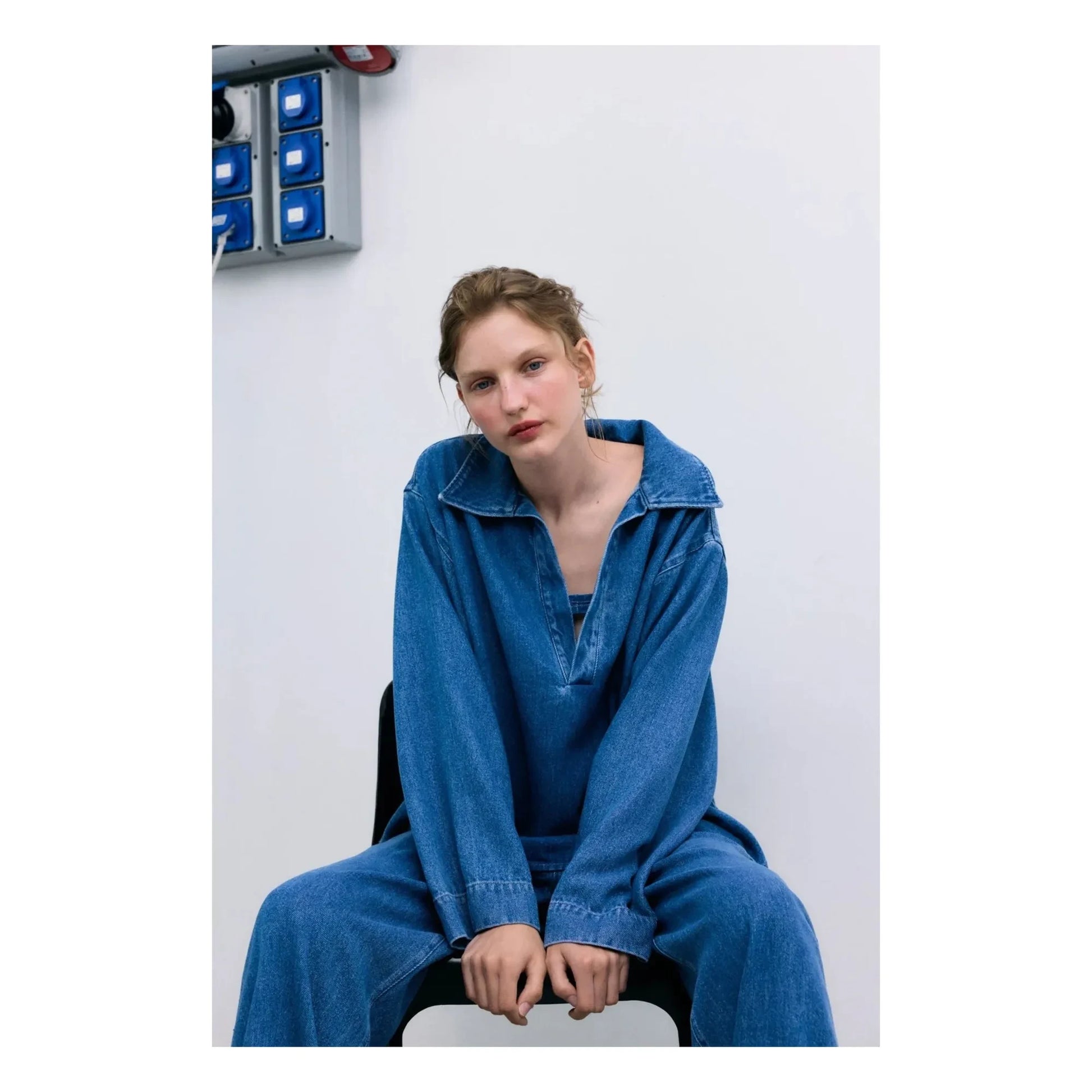 the new society - Jean Tencel | Denim blue