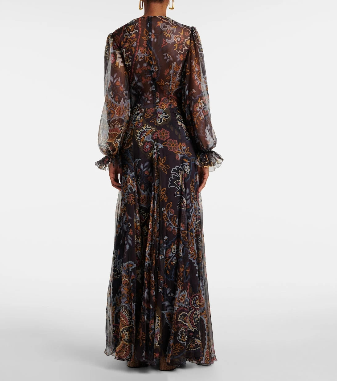 Etro - Printed silk gown