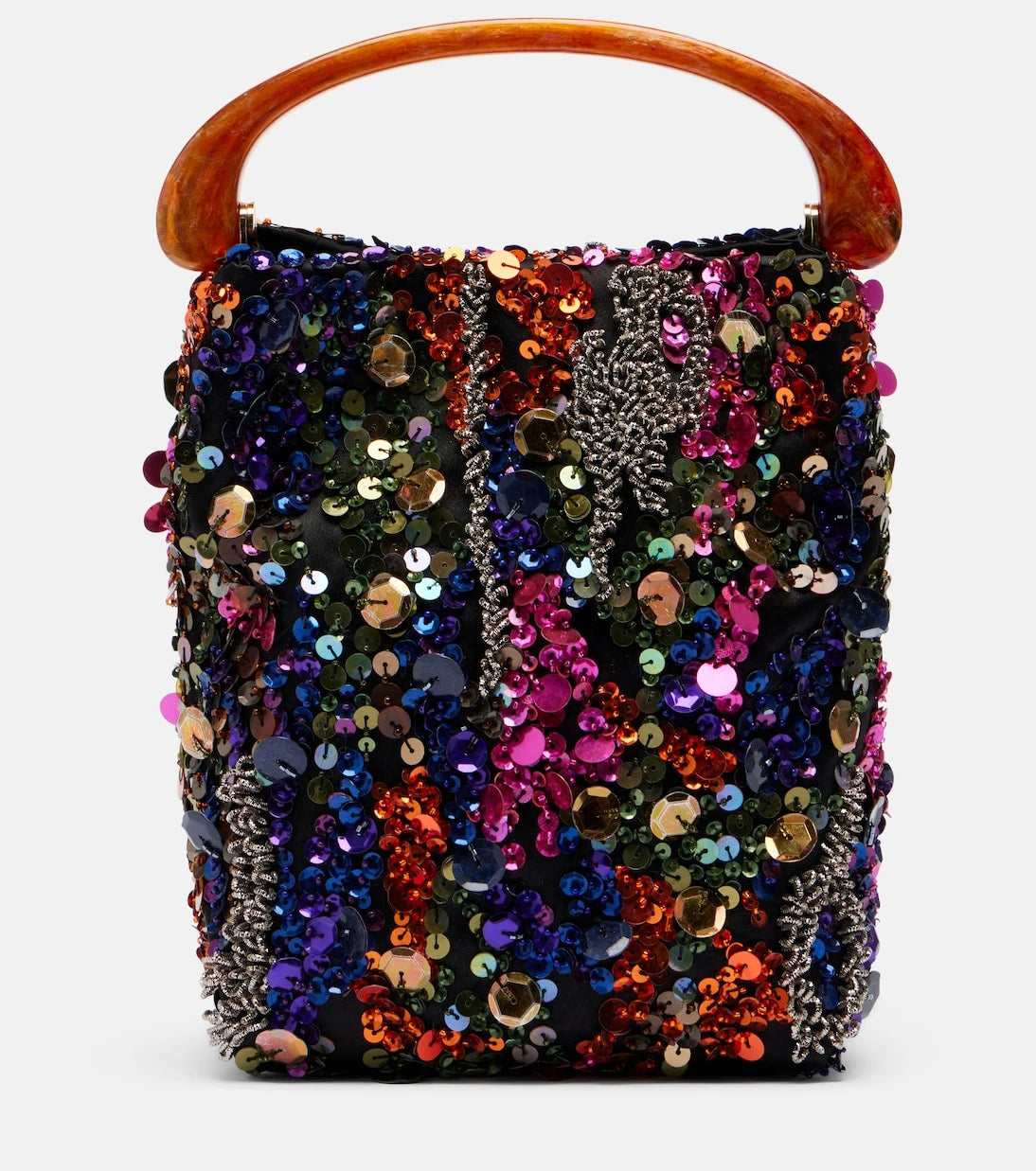 Dries Van Noten - Crisp Small sequined satin top-handle bag