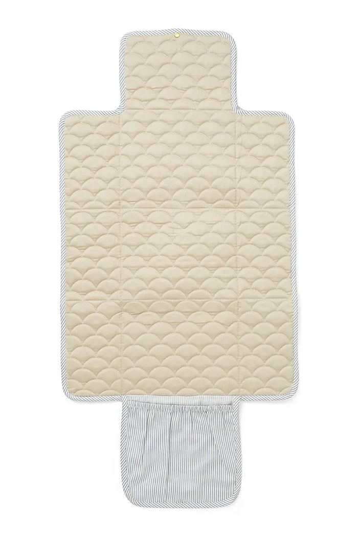 Cam Cam Copenhagen Bebek Alt Değiştirme Matı Classic Stripes Blue, Praline