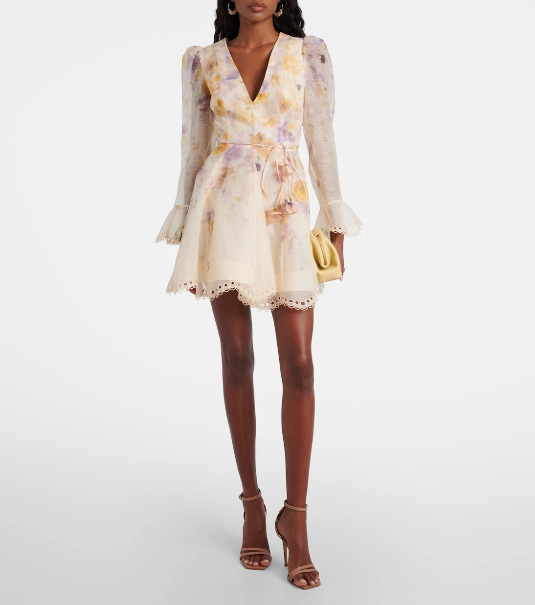 Zimmermann - Memento linen and silk minidress