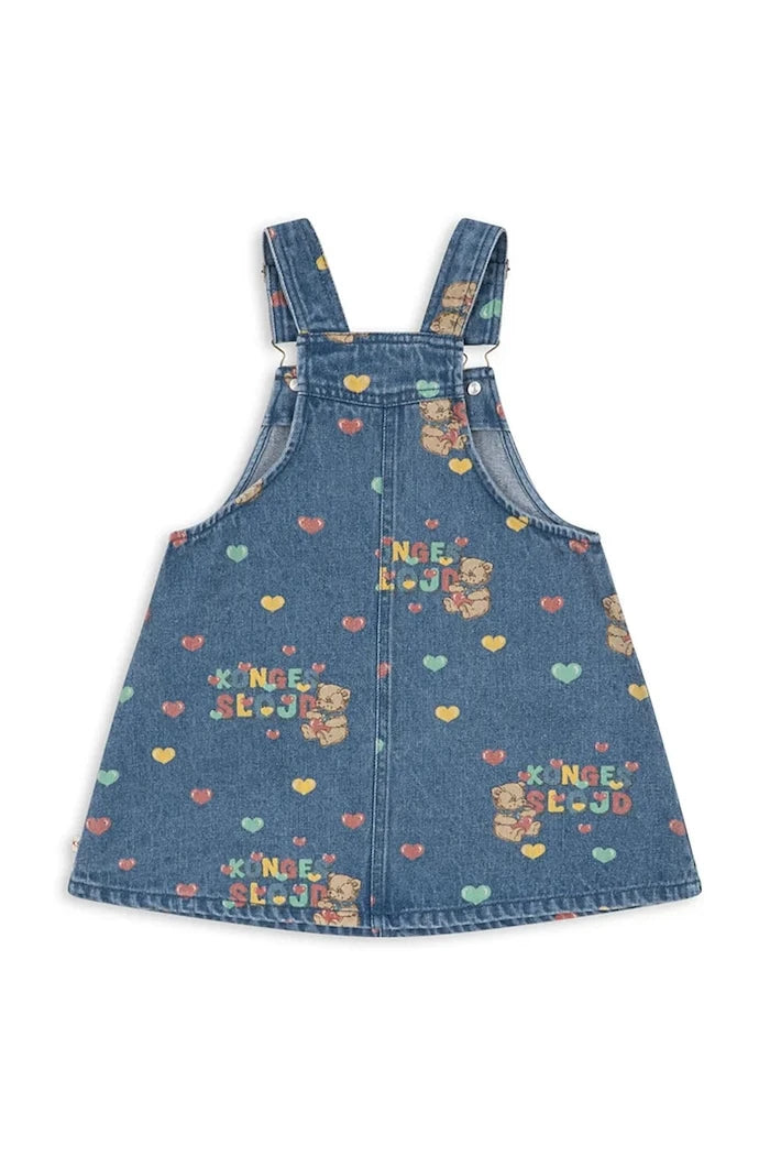 Konges Sløjd денim elbise MAGOT OVERALL DRESS GOTS