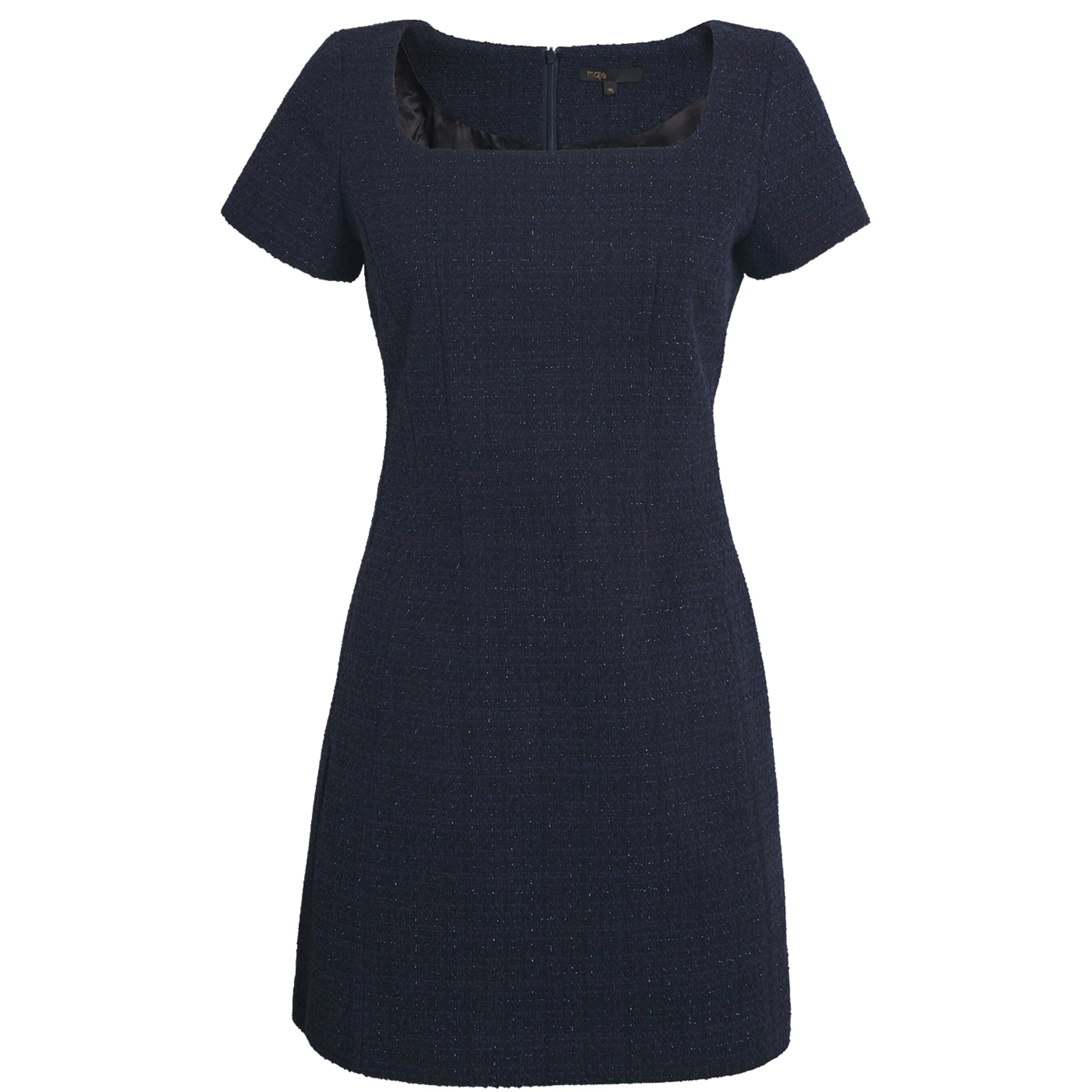 Maje Blue Tweed Mini Dress