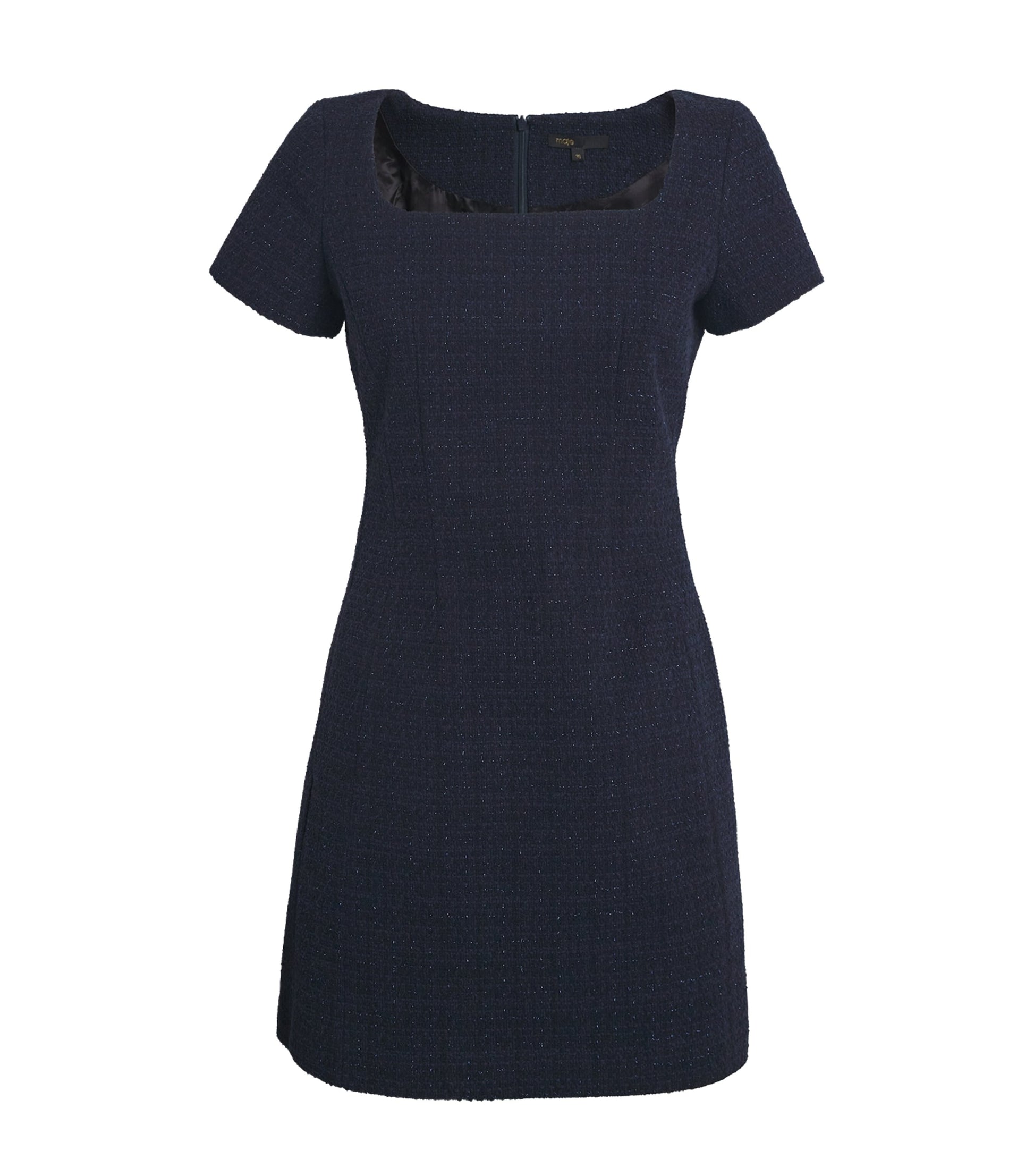 Maje Blue Tweed Mini Dress