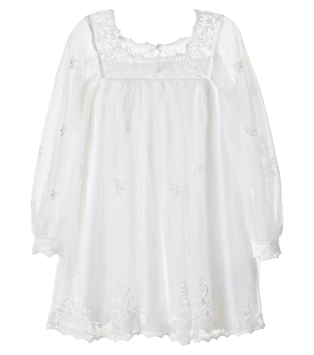 Chloé Kids - Embroidered tulle dress
