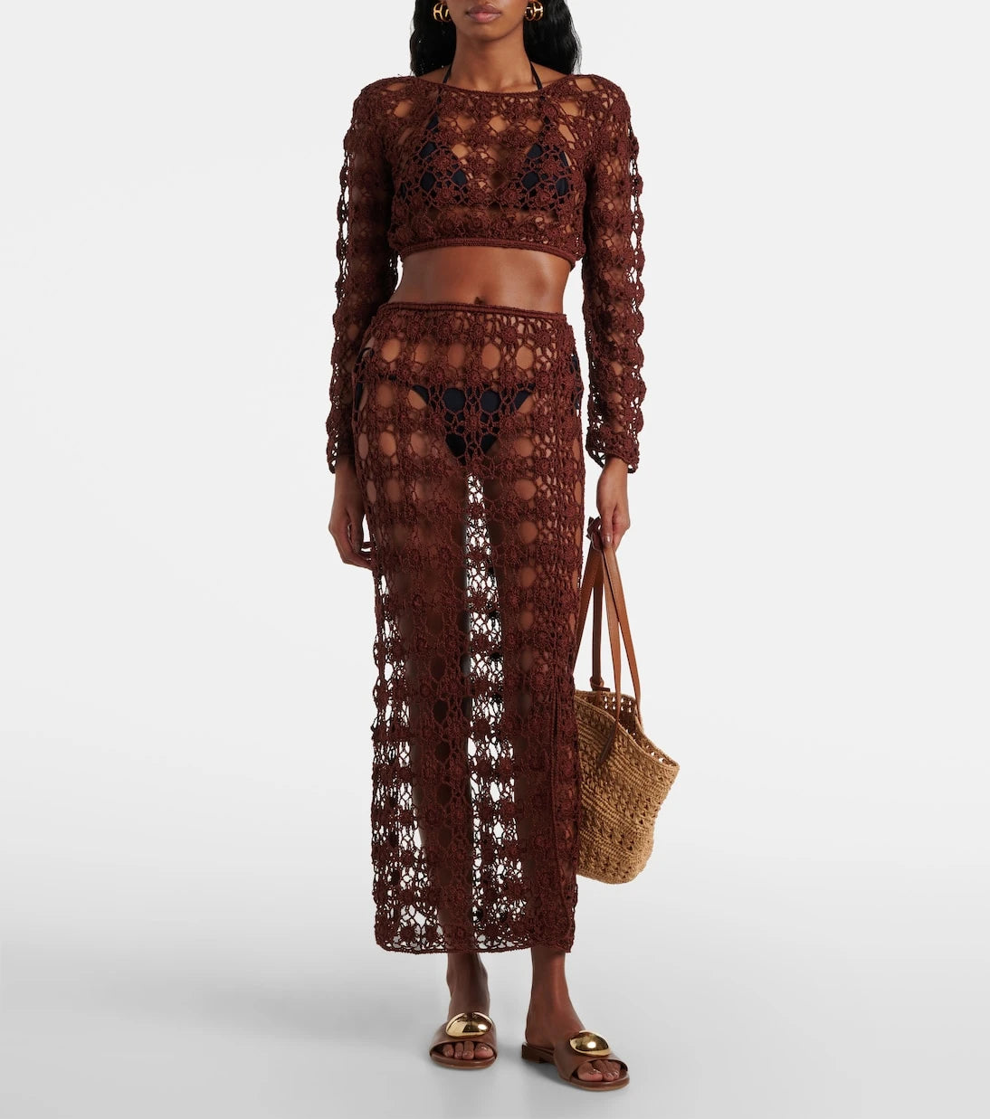 Anna Kosturova - Bella crochet cotton crop top
