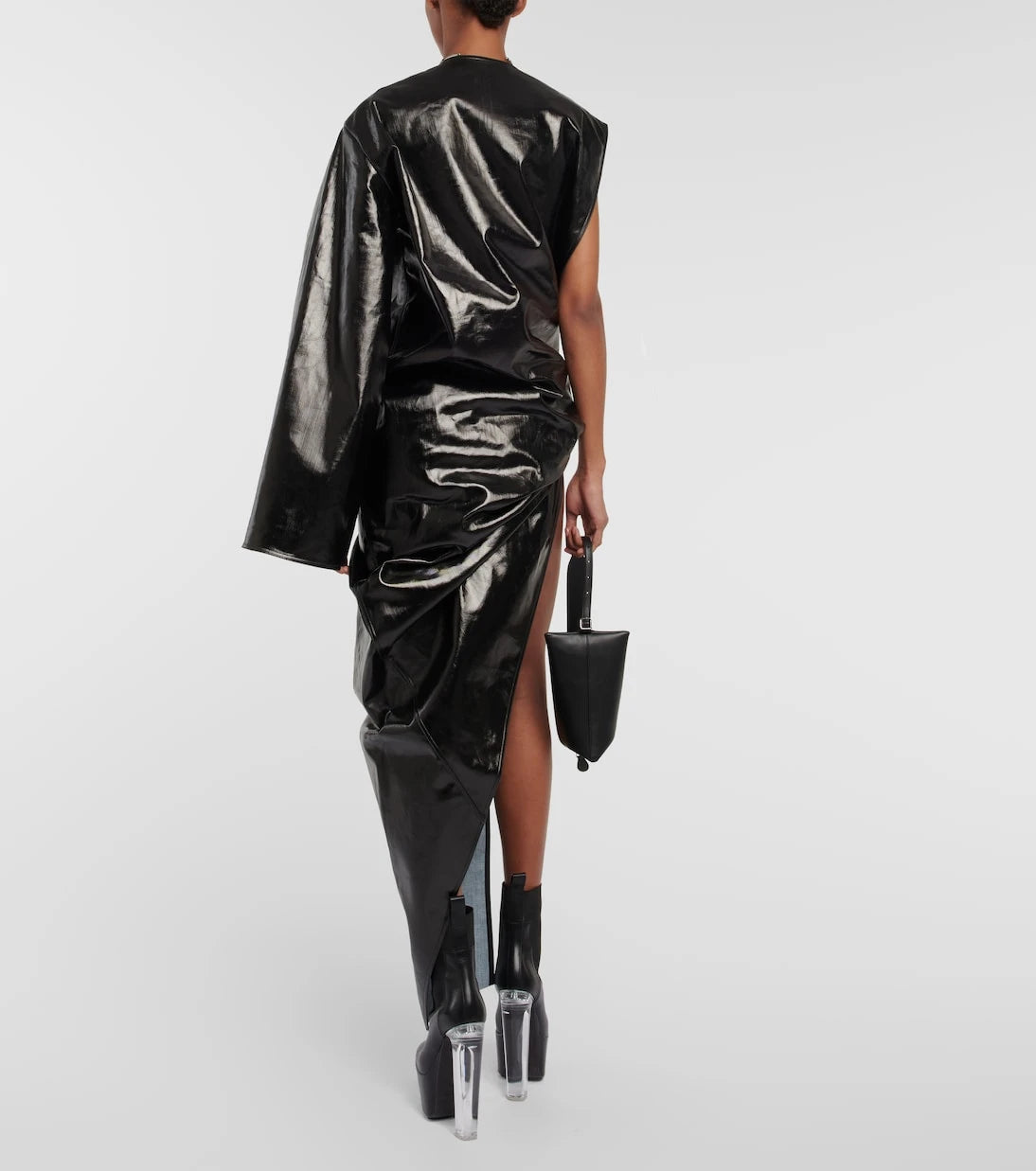 Rick Owens - Asymmetrical denim gown