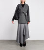 Max Mara Grey Camel Hair Belted Coat