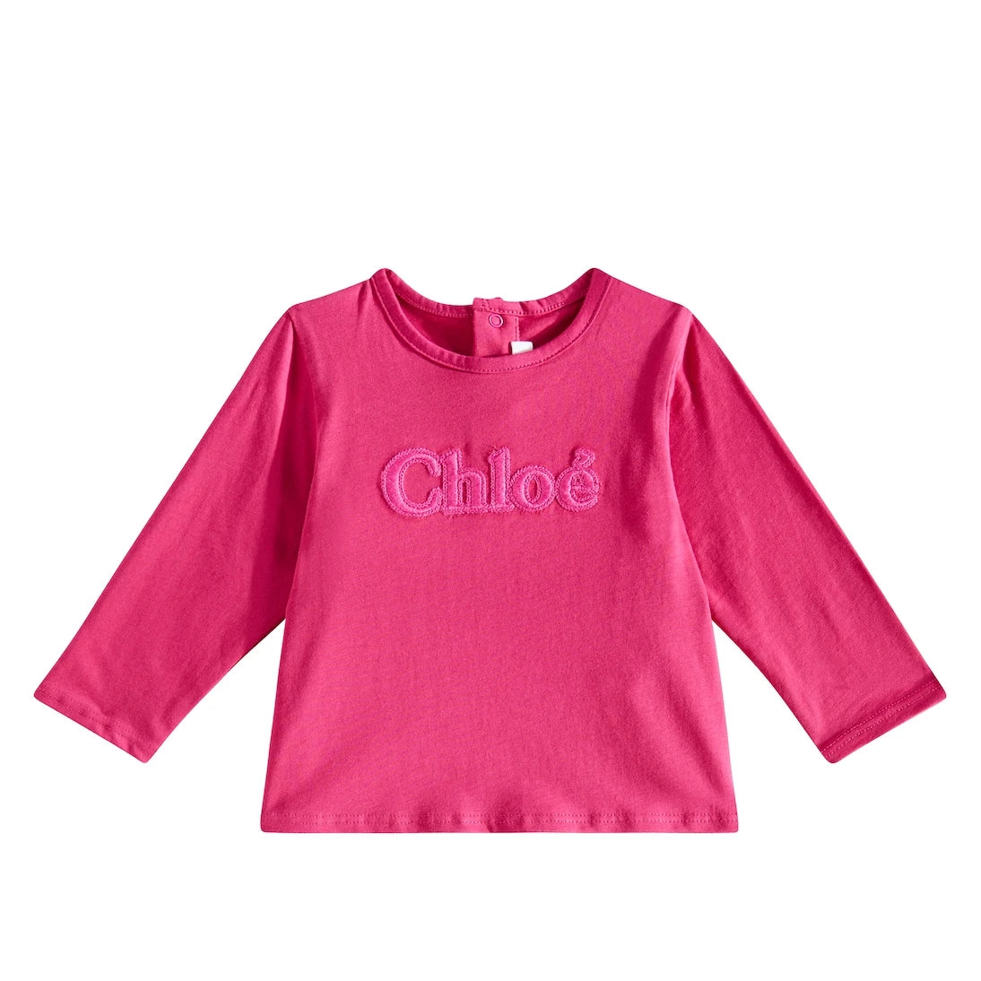 Chloé Kids - Baby logo cotton jersey top