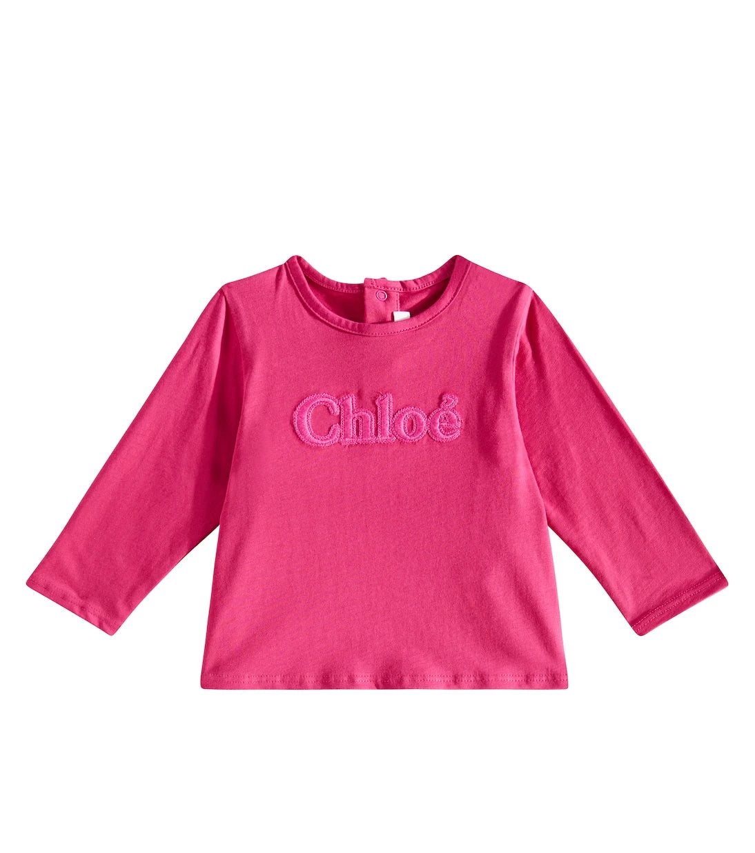 Chloé Kids - Baby logo cotton jersey top
