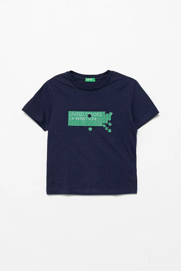 United Colors of Benetton çocuk pamuklu tişört