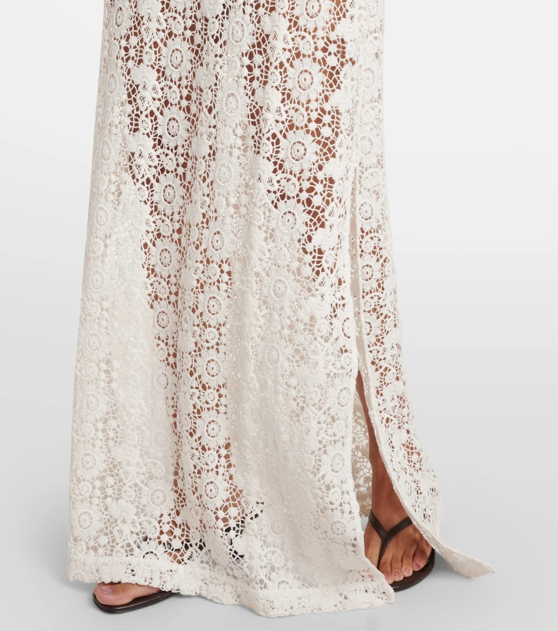 Nili Lotan - Cotton lace maxi dress