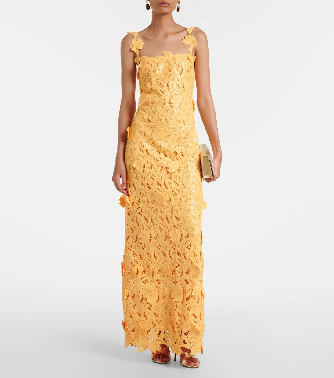 Simkhai - Marenna broderie anglaise sequined gown