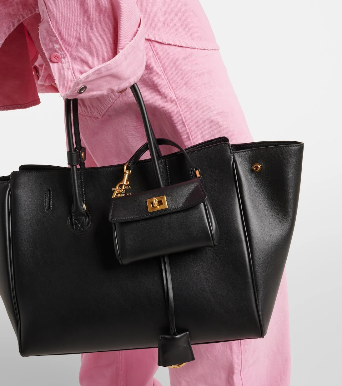 Balenciaga - Rodeo Nano leather tote bag