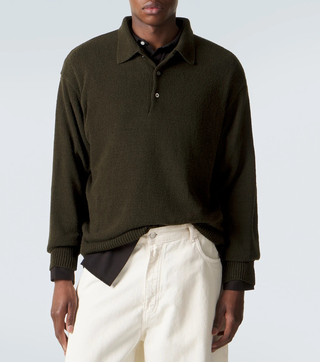 A.Presse - Silk polo sweater