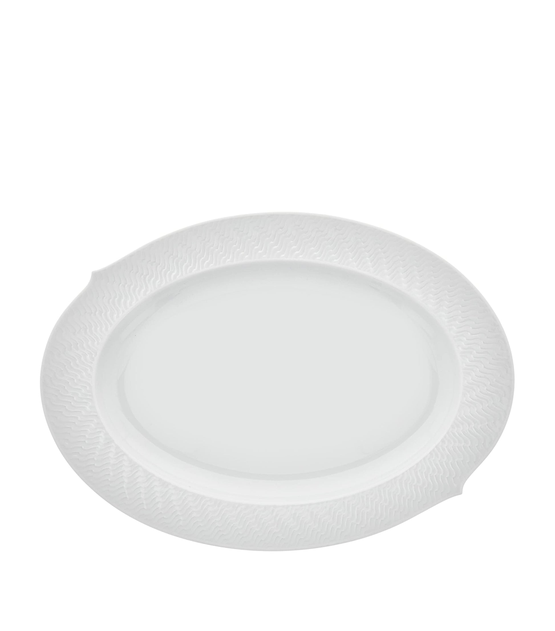 Meissen Porcelain Waves Relief Oval Serving Platter (39cm)