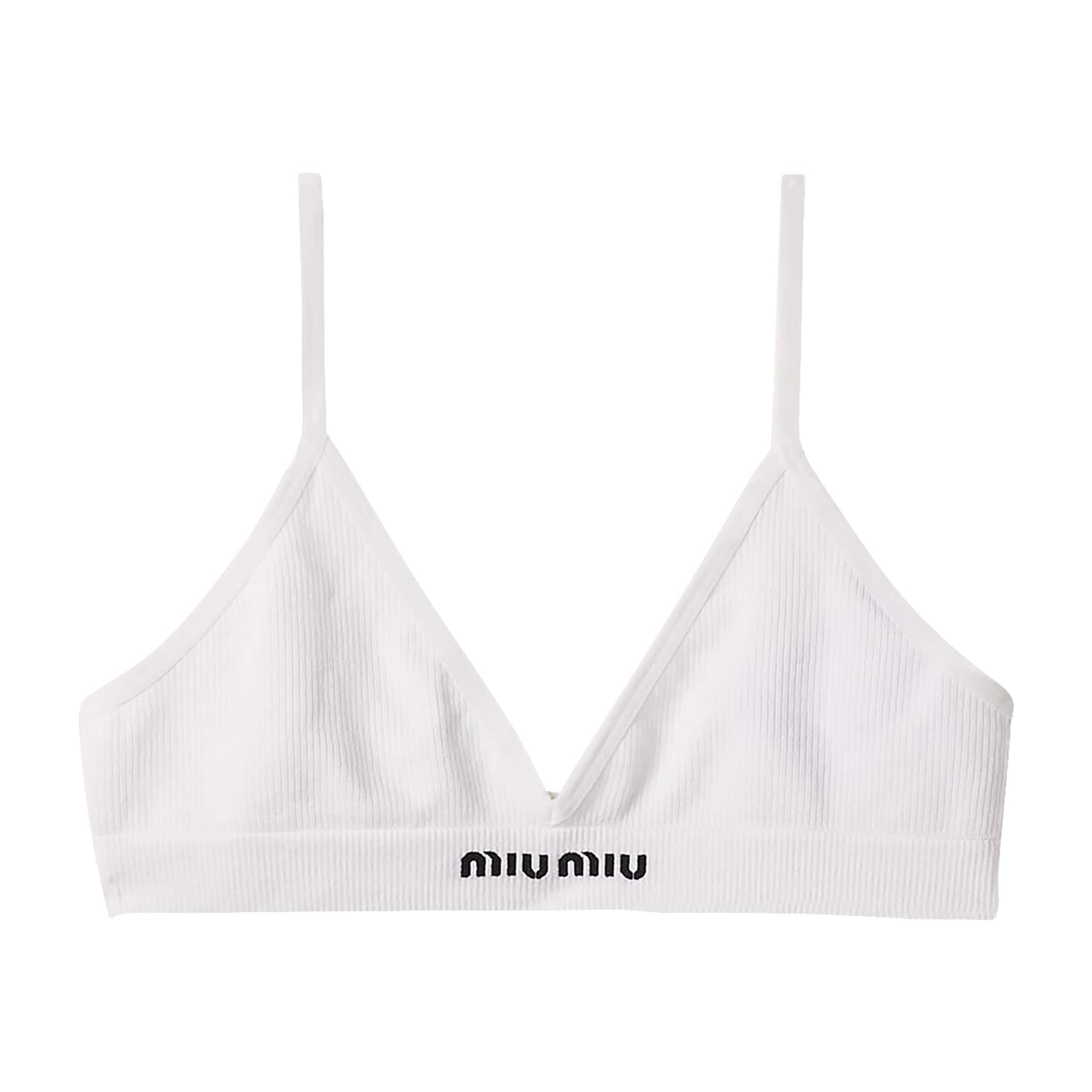 Miu Miu White Seamless Bra