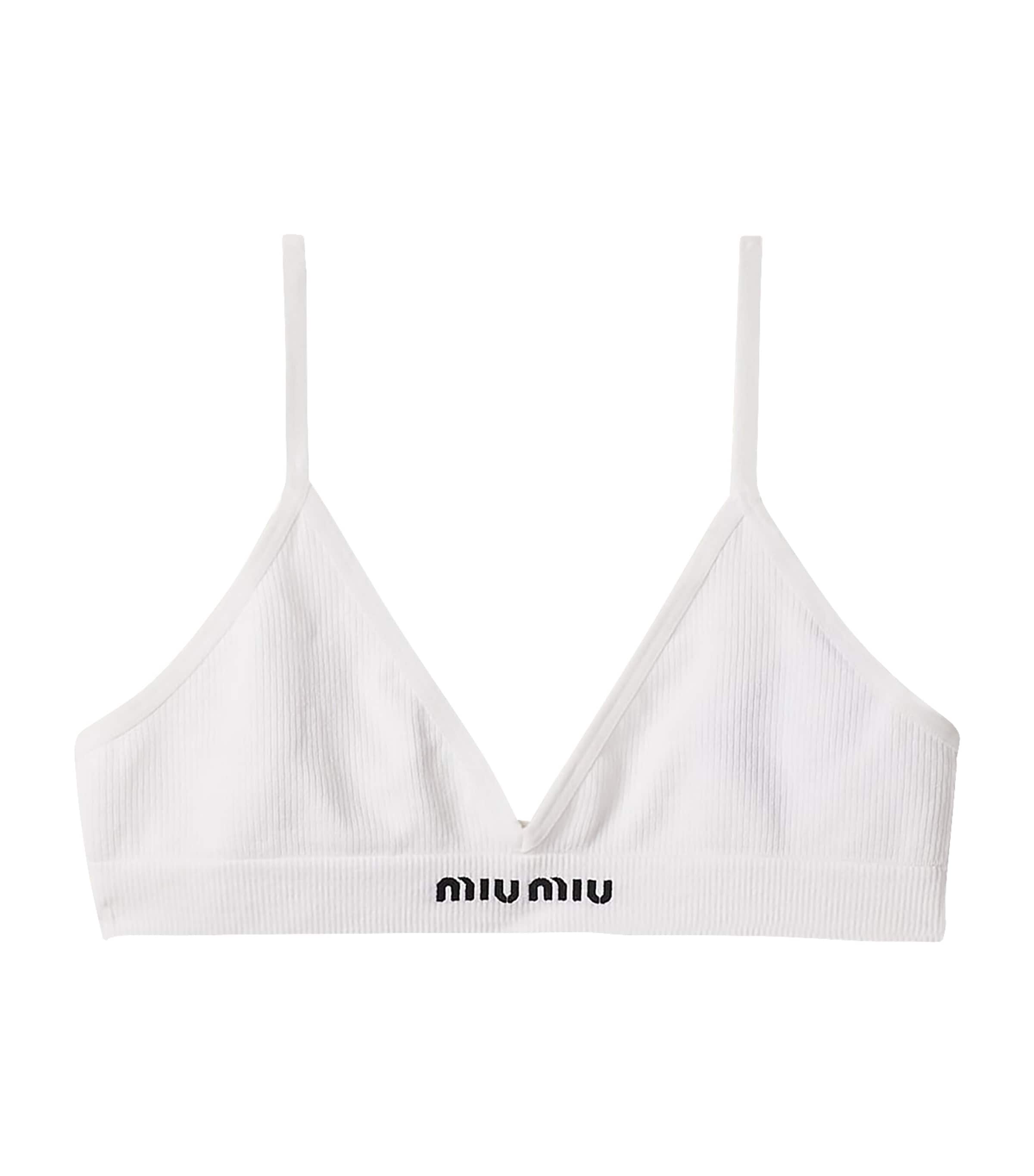 Miu Miu White Seamless Bra