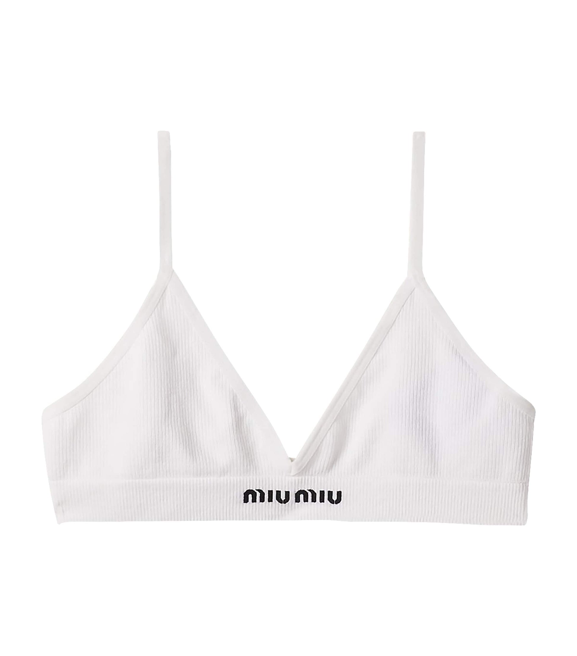 Miu Miu White Seamless Bra