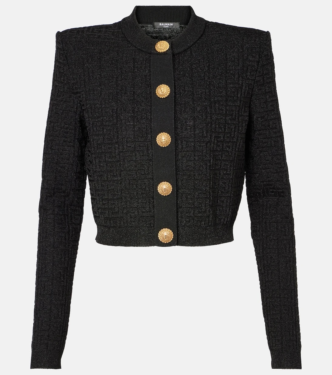 Balmain - PB Labyrinth lamé cardigan