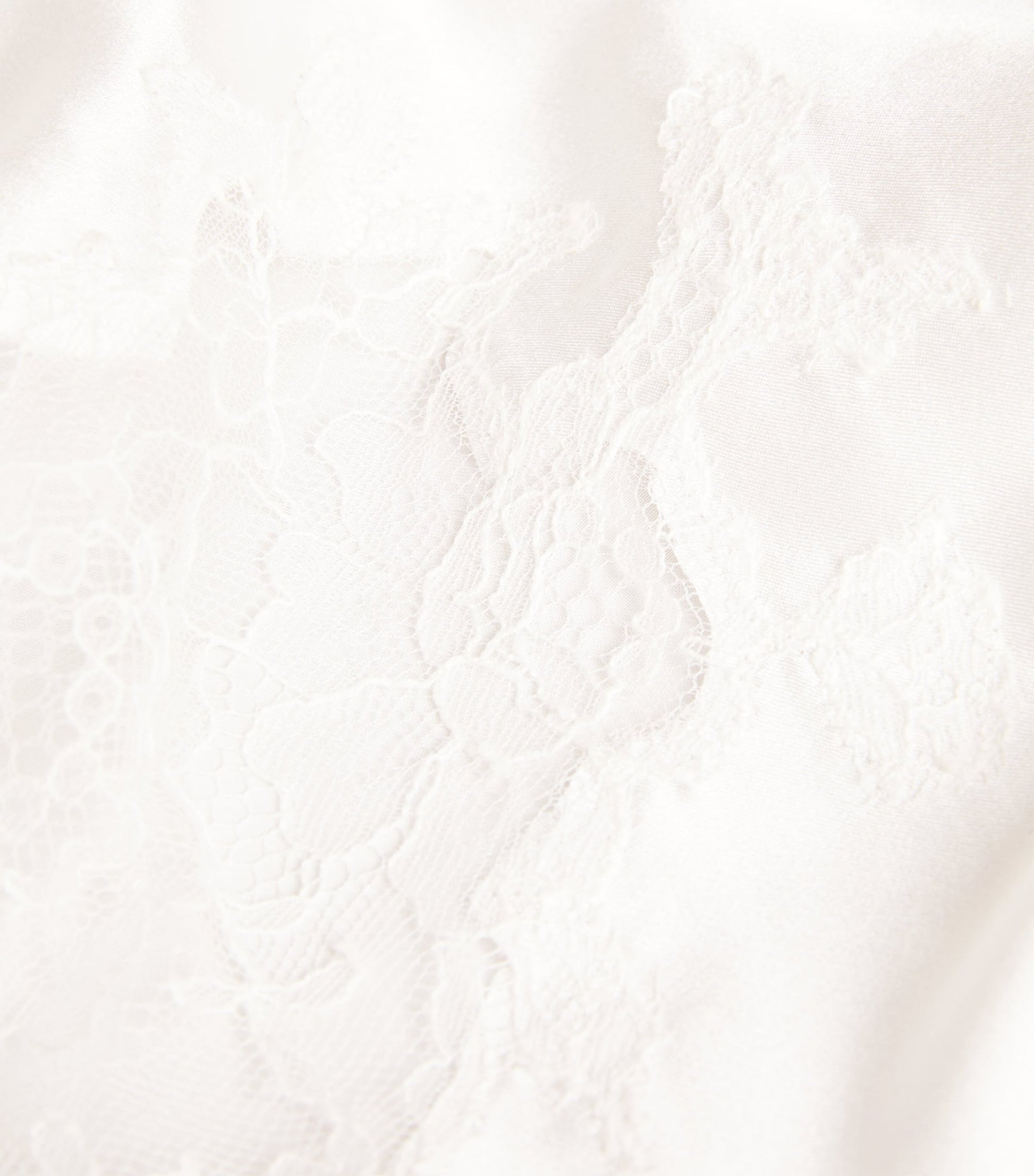 Ivory Silk Lace-Trim Baccarat Shorts