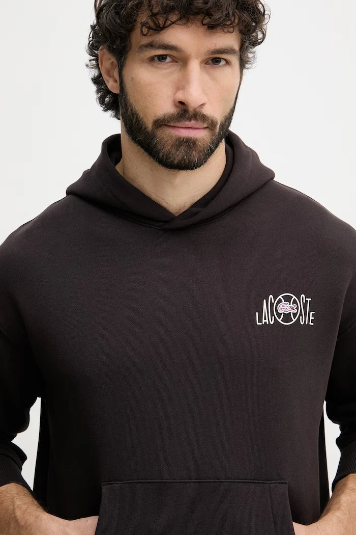 Lacoste суичър с качулка мъжки от памук