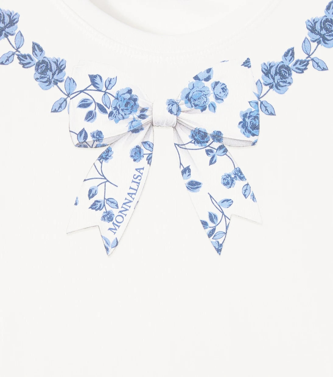 Monnalisa - Floral cotton-blend T-shirt