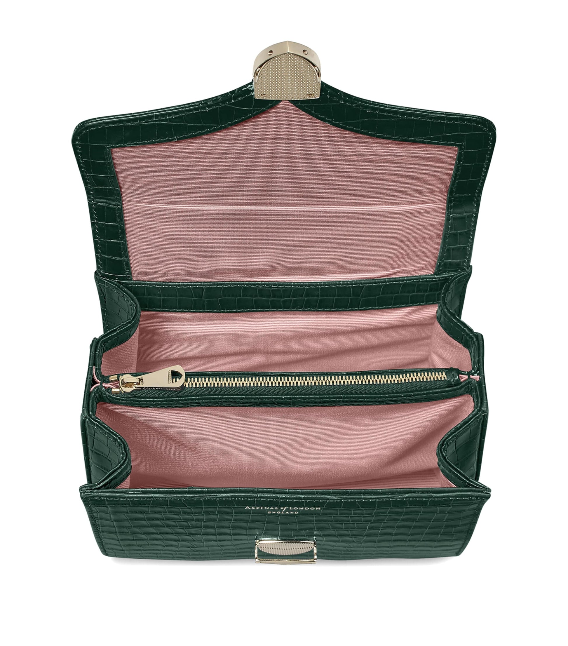 Aspinal Of London Green Midi Mayfair Top-Handle Bag