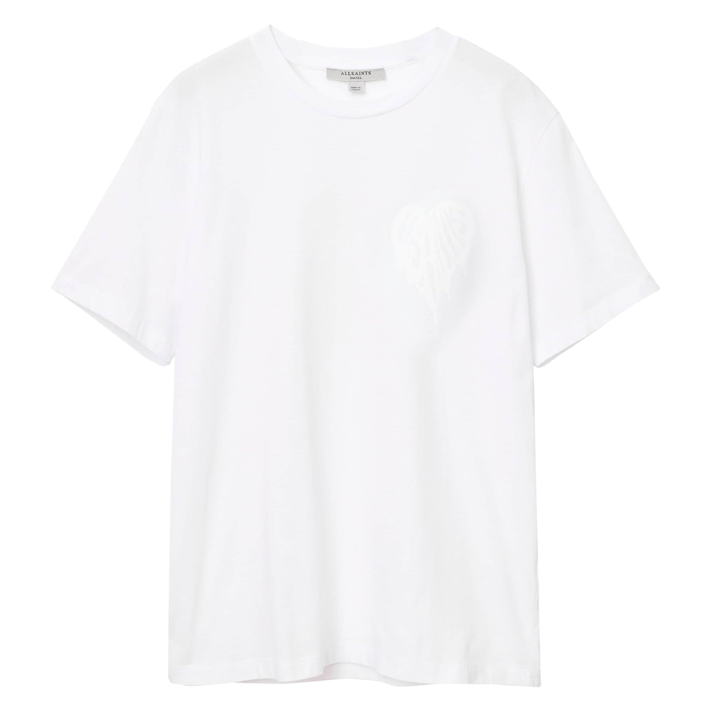 AllSaints White Organic Cotton Poster Graphic T-Shirt