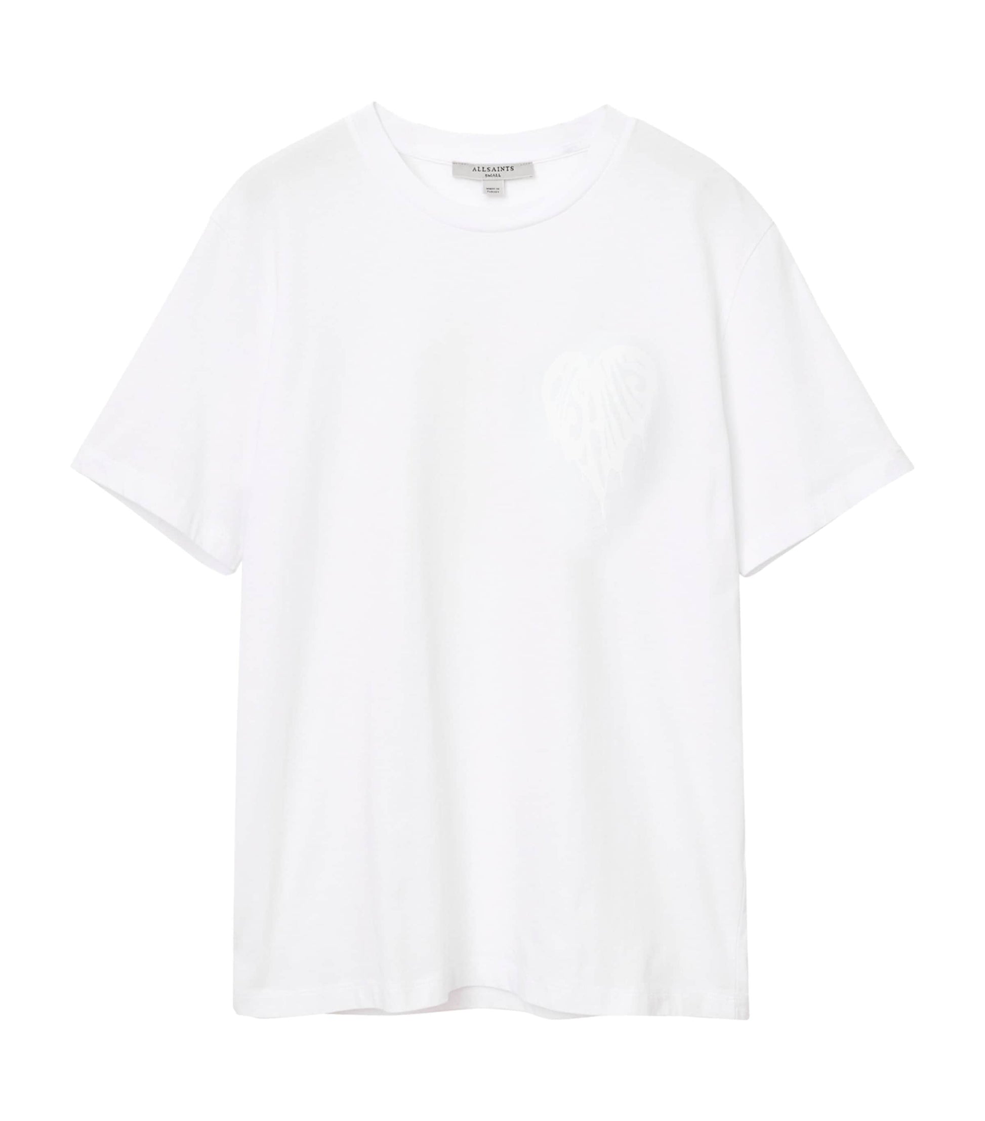 AllSaints White Organic Cotton Poster Graphic T-Shirt