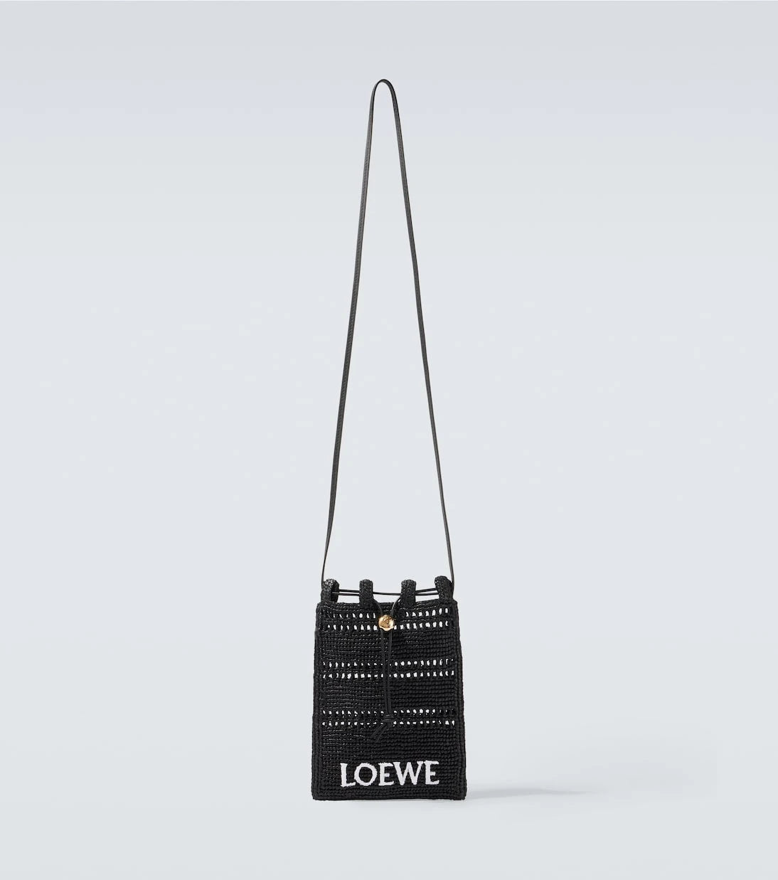 Loewe - Paula's Ibiza logo raffia crossbody bag