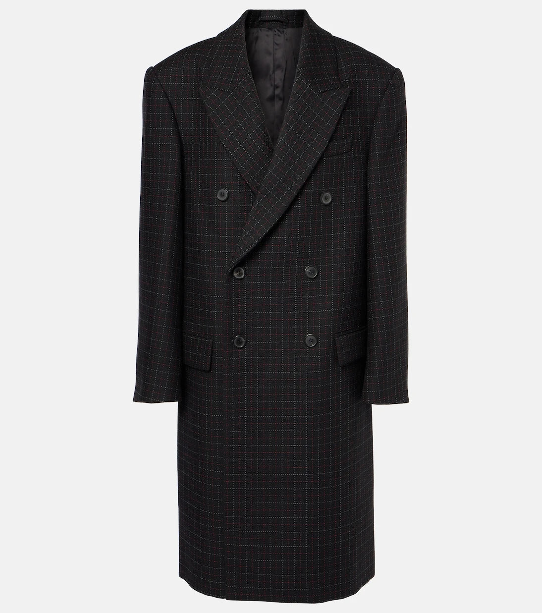 Wardrobe.NYC - معطف صوف بكر فضفاض بنقشة الكاروهات