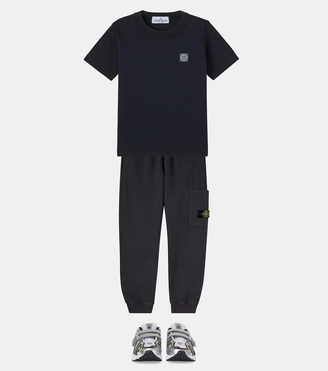 Stone Island Junior - Compass cotton jersey T-shirt