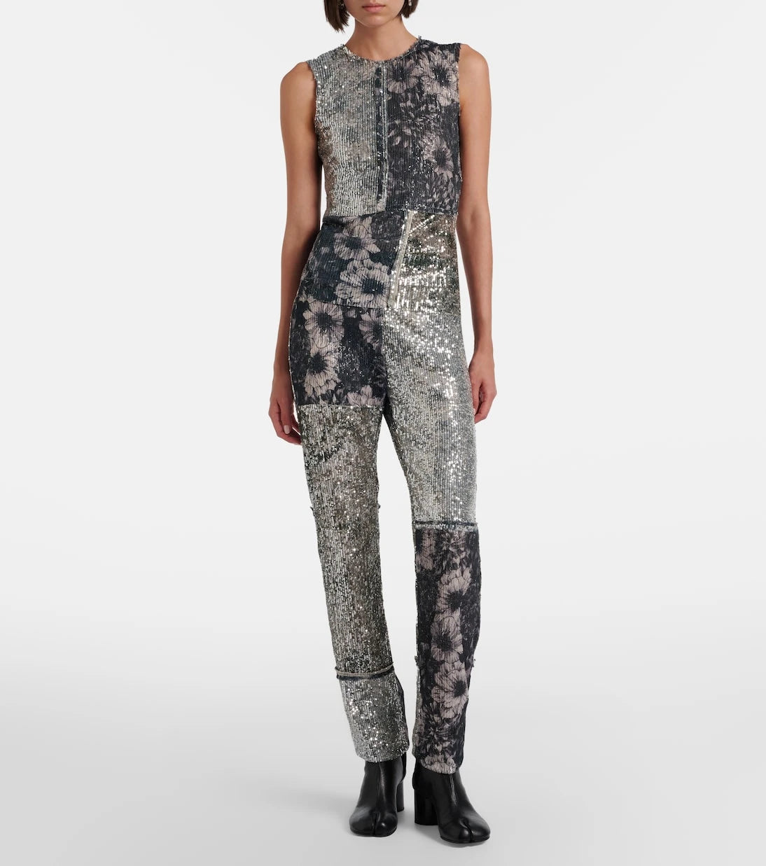 Maison Margiela - Sequined patchwork slim pants