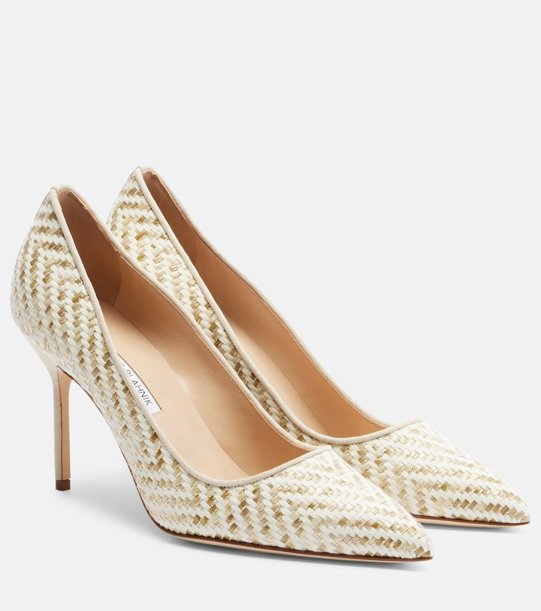 Manolo Blahnik - BB woven pumps