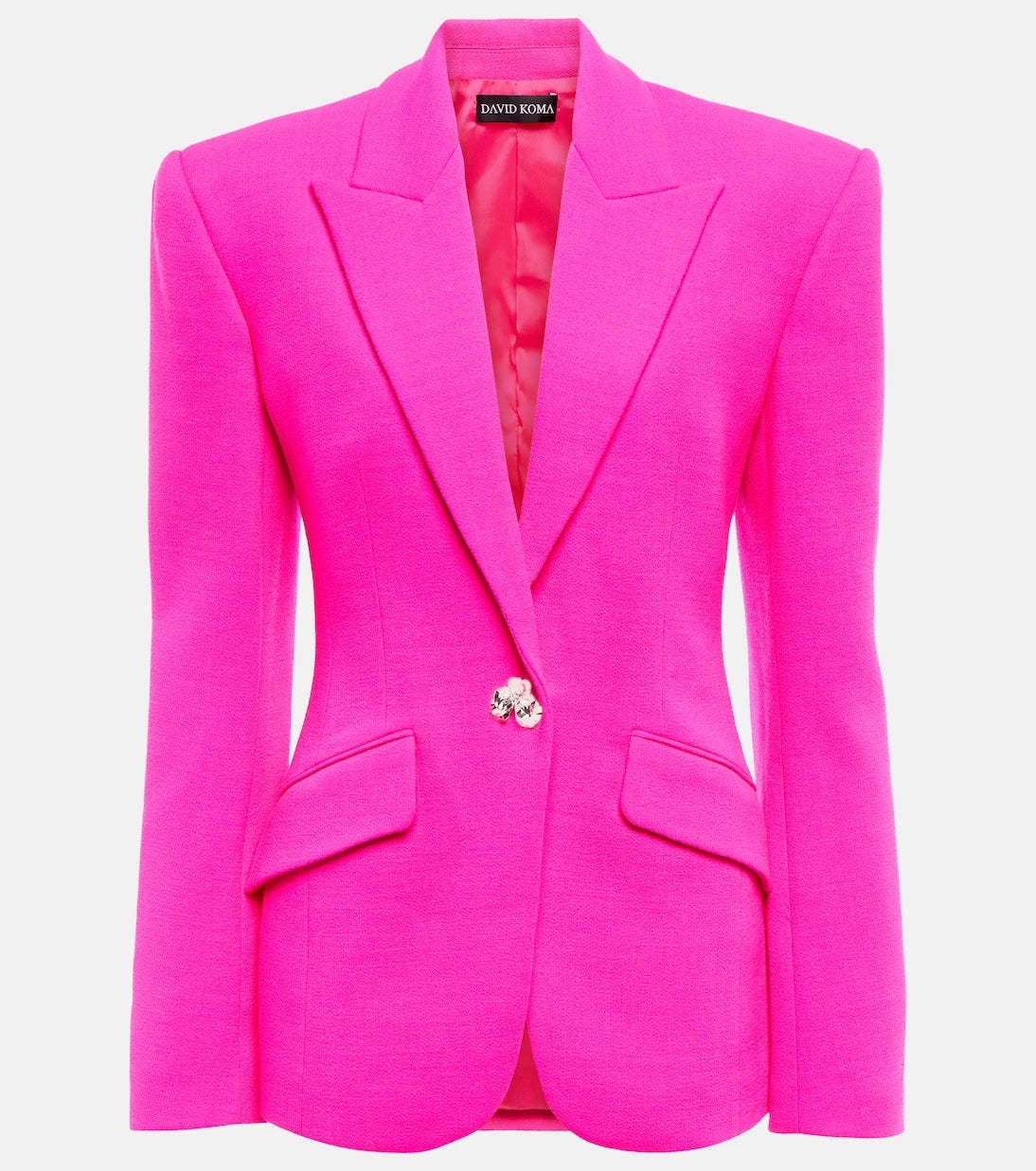 David Koma - Embellished virgin wool blazer