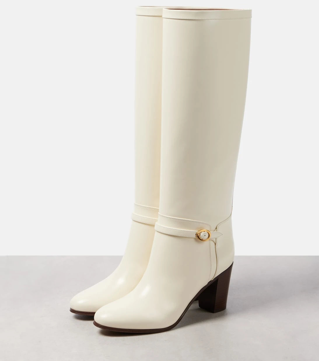 Valentino Garavani - Pattie 75 leather knee-high boots