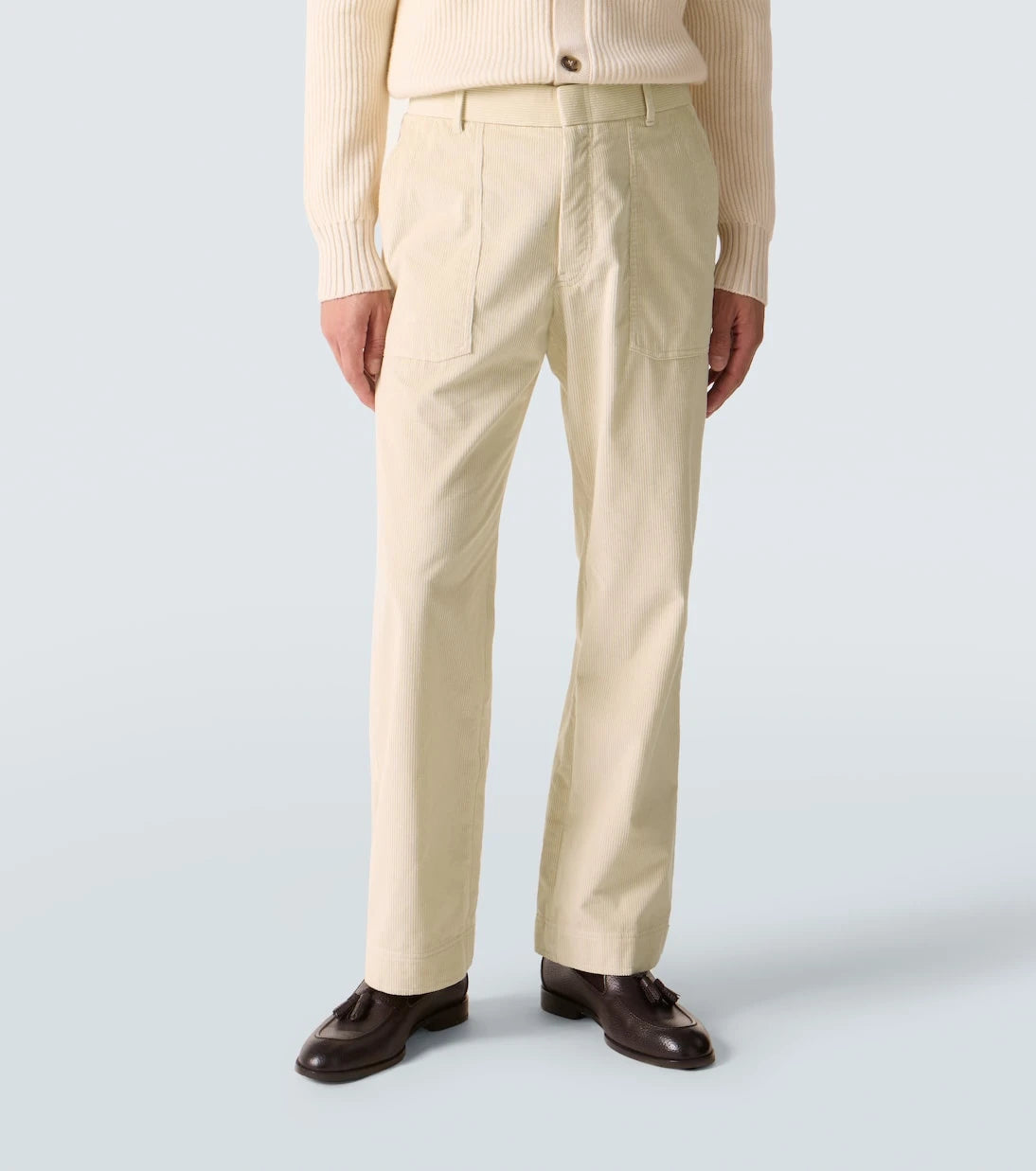 Brioni - Cotton and wool corduroy straight pants