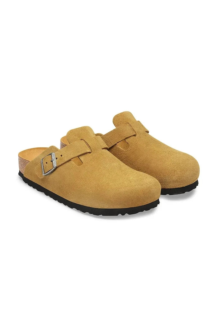Birkenstock Kadın Süet Terlik Boston Soft Footbed Suede Leather