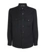 Canali Black Wool Overshirt
