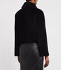 Joseph Black Shearling Reversible Alloway Jacket