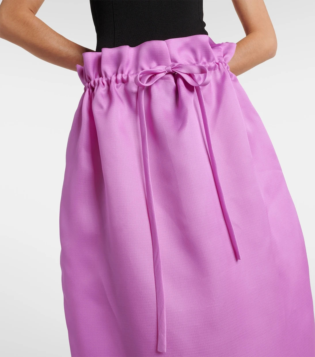 Khaite - Ember silk gazar midi skirt