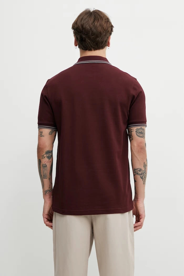 Fred Perry тениска с яка мъжка от памук