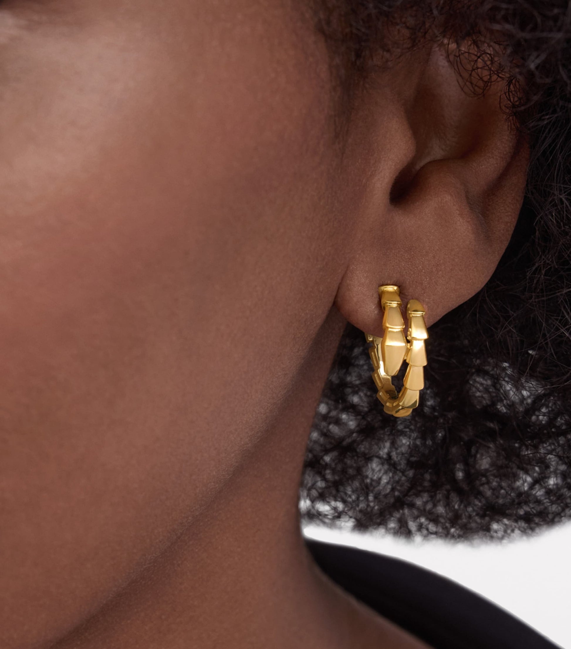 Yellow Gold Serpenti Viper Earrings
