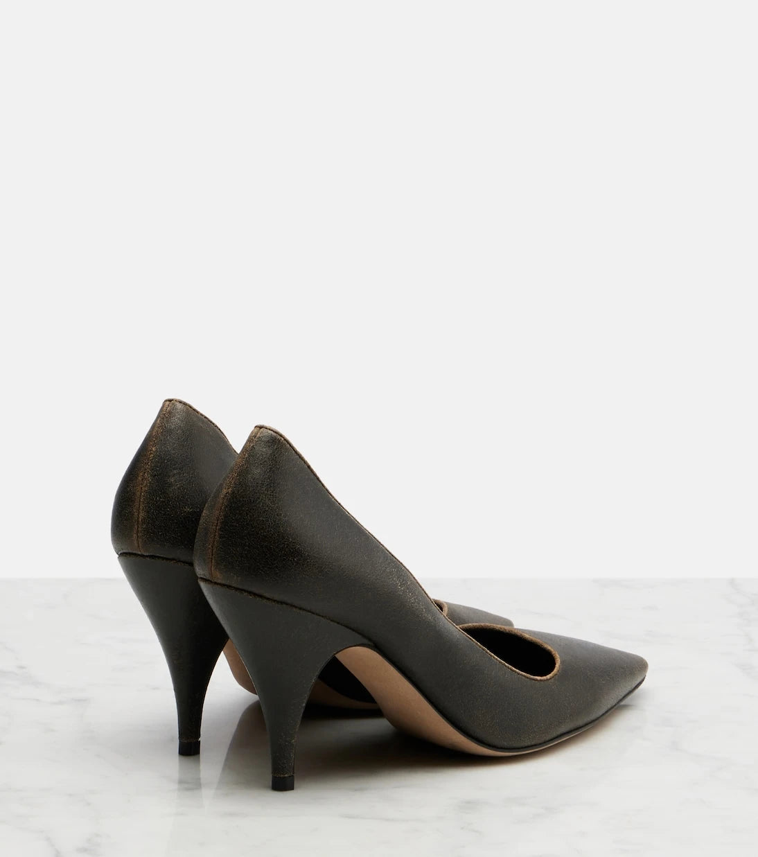 The Row - Liisa Three leather pumps