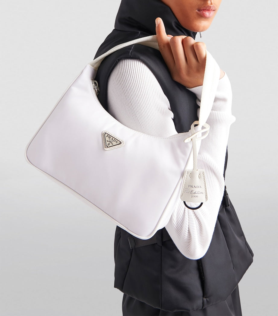 Prada White Re-Nylon Re-Edition 2000 Shoulder Bag